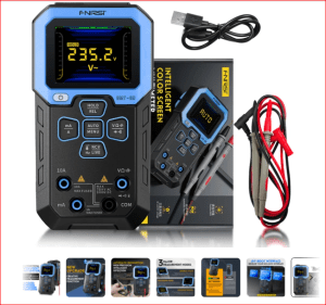 FNIRSI-DMT-99 Multímetro Digital, 9999 Contagens, Testador Profissional Inteligente, 1000V, 10A, True RMS, Alcance Automático, AC, DC, Ohm, Hz, Capacitância